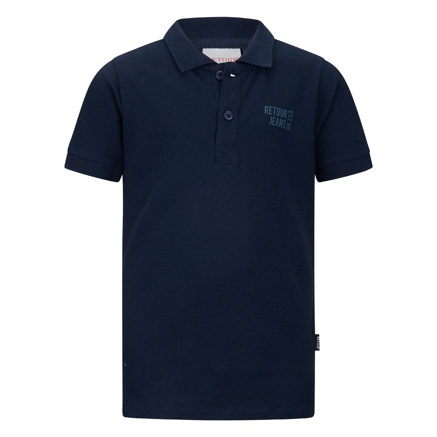 Retour jongens tshirt donker blauw Abram