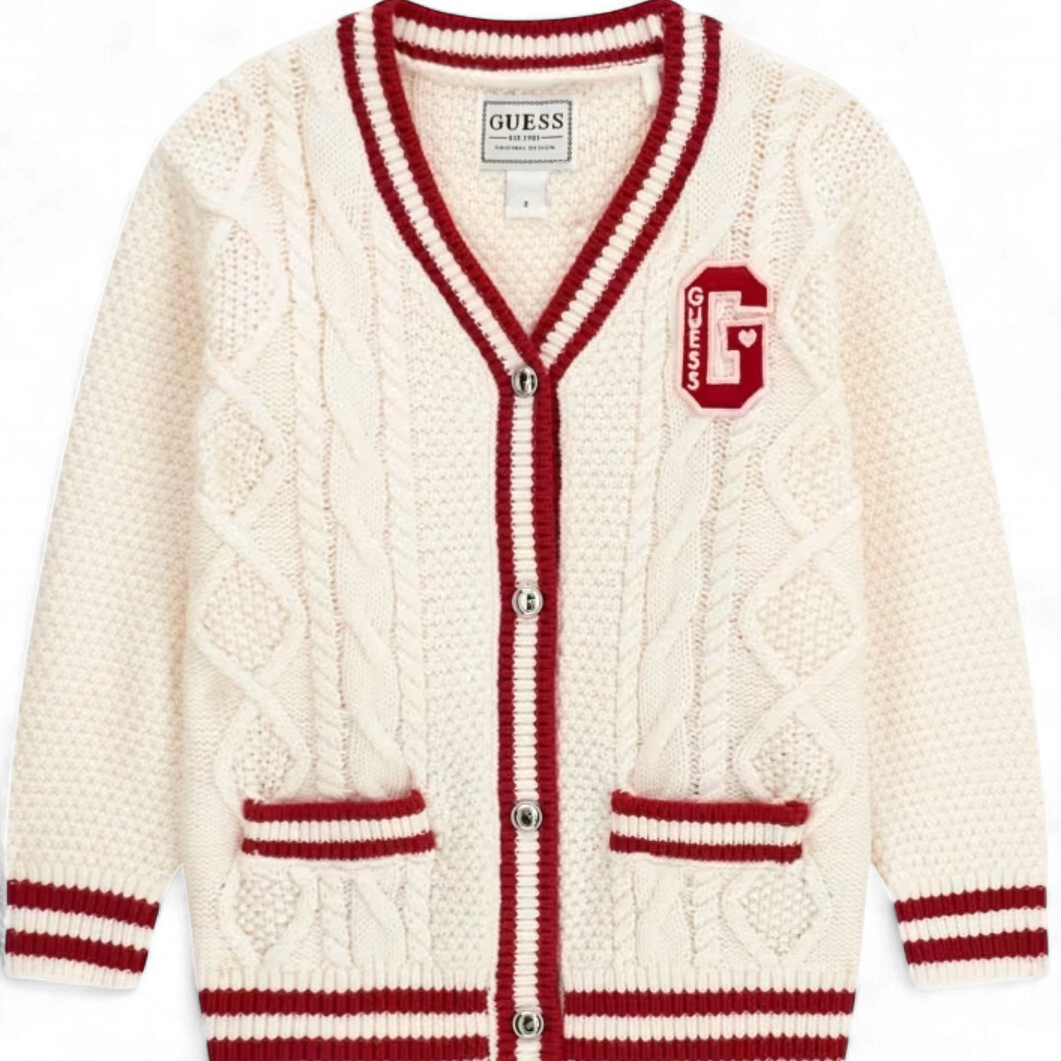 Guess baby meisjes  vet gebreid rood