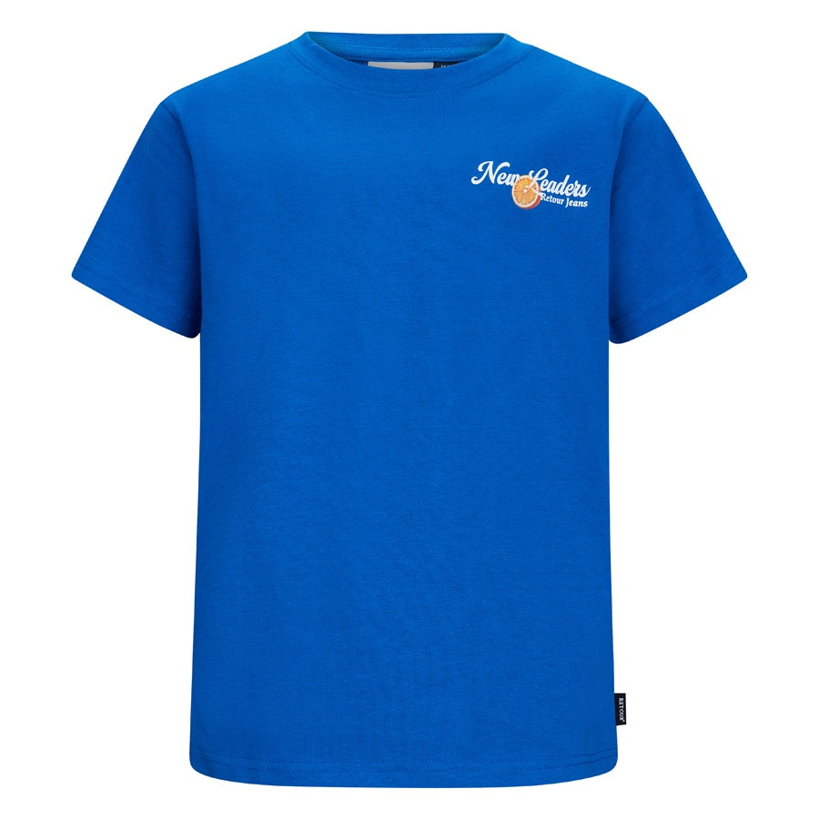 Retour jongens tshirt donker blauw Geerten