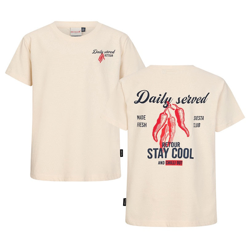Retour jongens tshirt beige Bruno