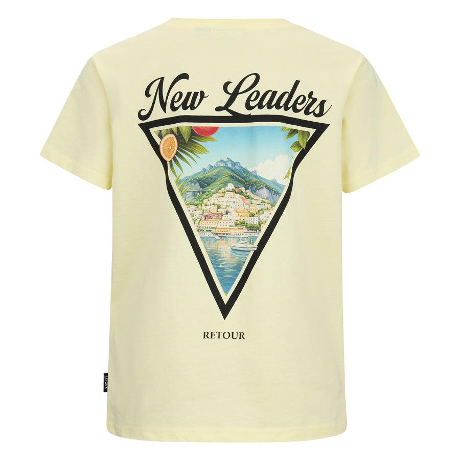 Retour jongens tshirt geel geerten