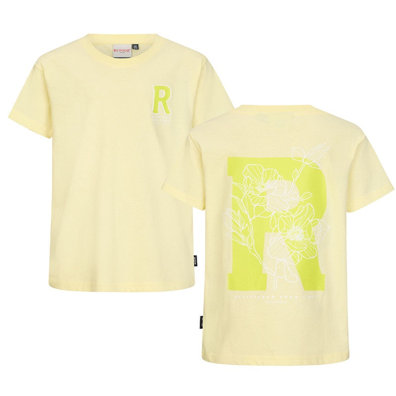 Retour jongens tshirt geel Jarno