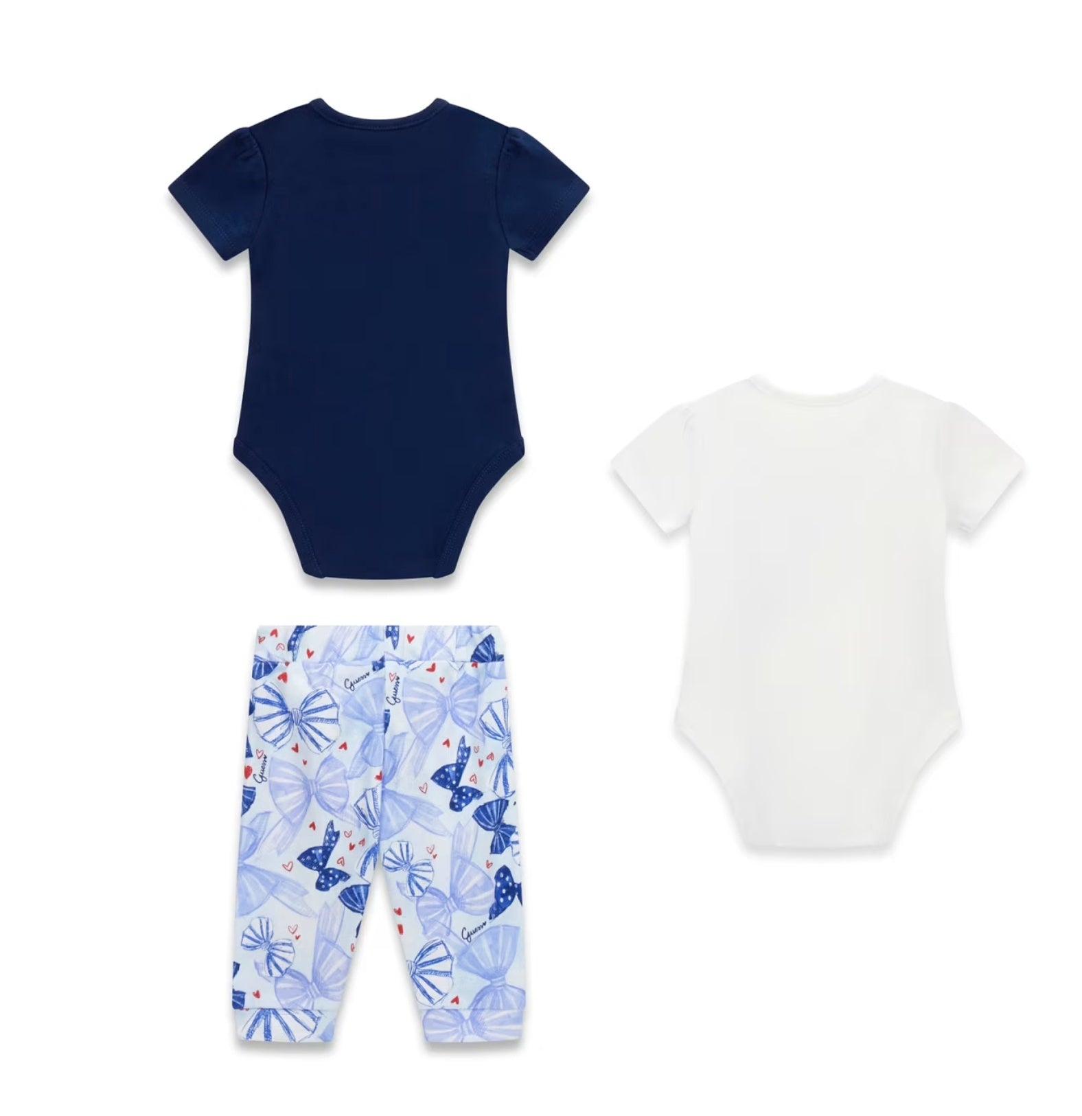 Guess baby meisjes set blauw strik