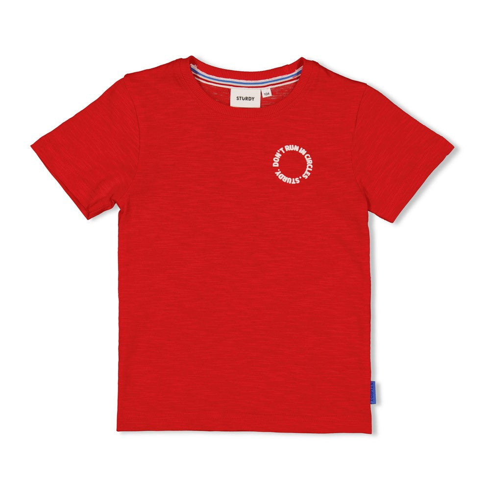 Sturdy T-shirt - Run the Day rood