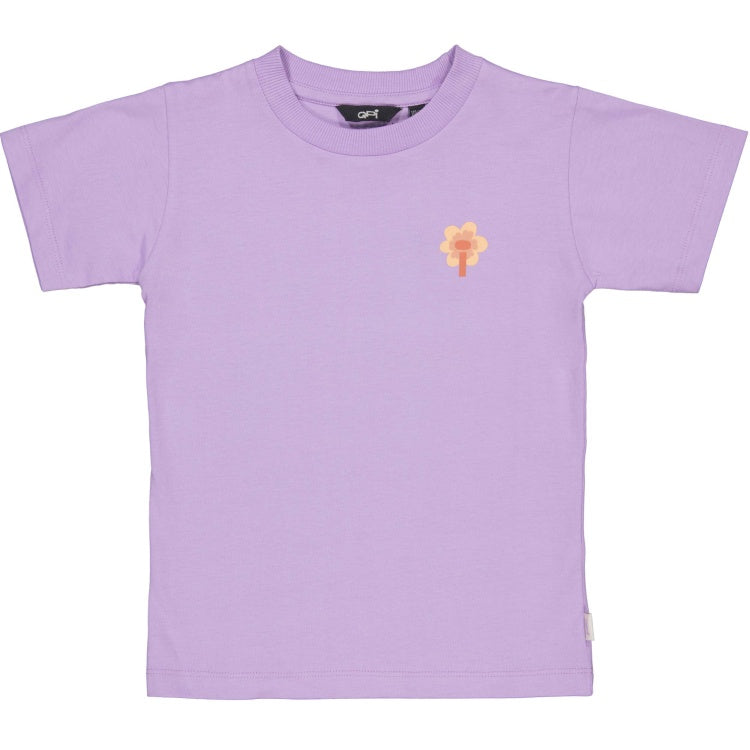 QPI meisjes tshirt paars bloem