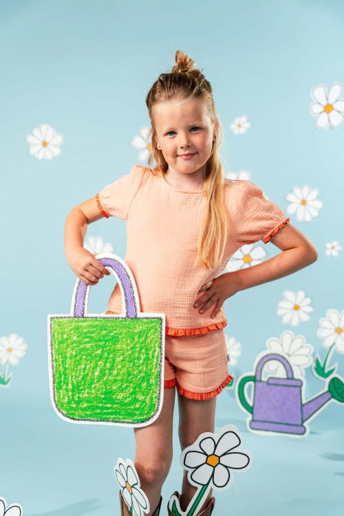 QPI meisjes short oranje