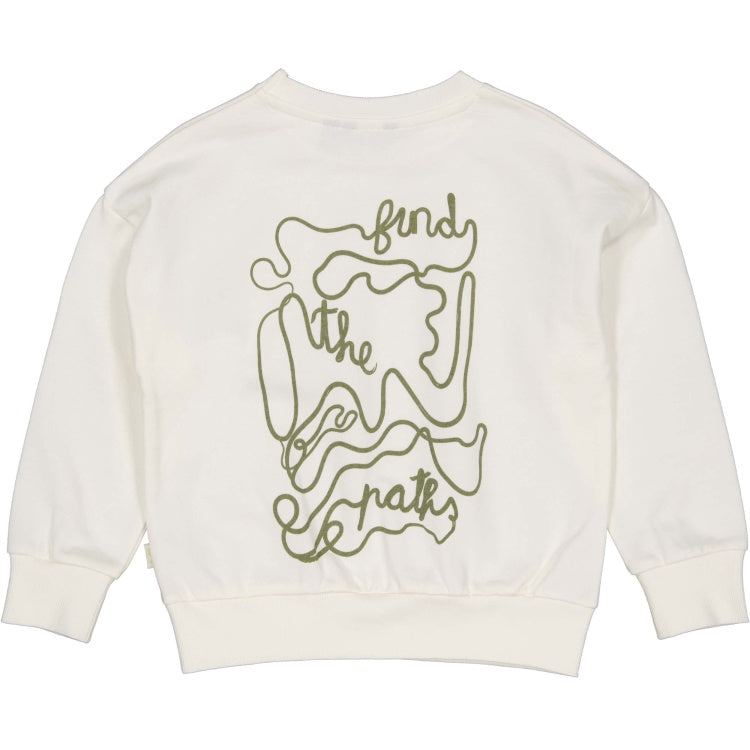 QPI jongens sweater groene opdruk