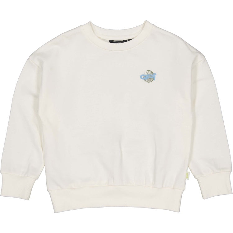 QPI jongens sweater groene opdruk