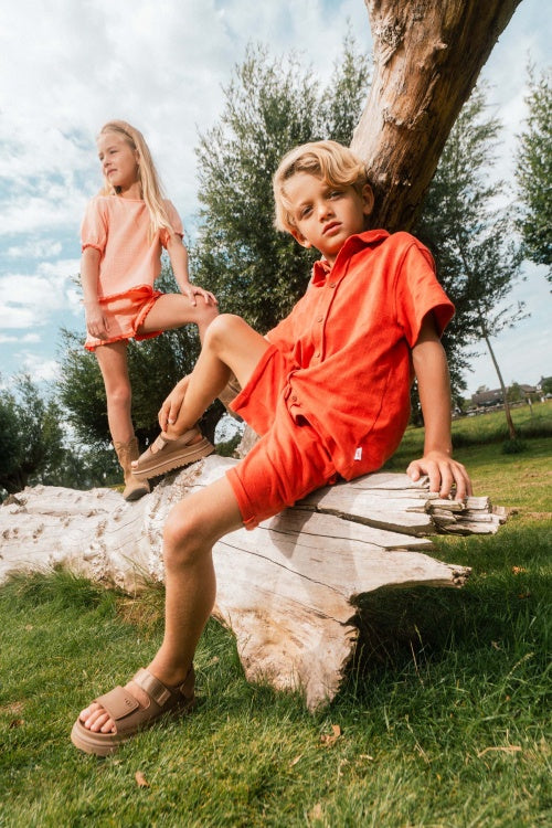 QPI jongens polo oranje