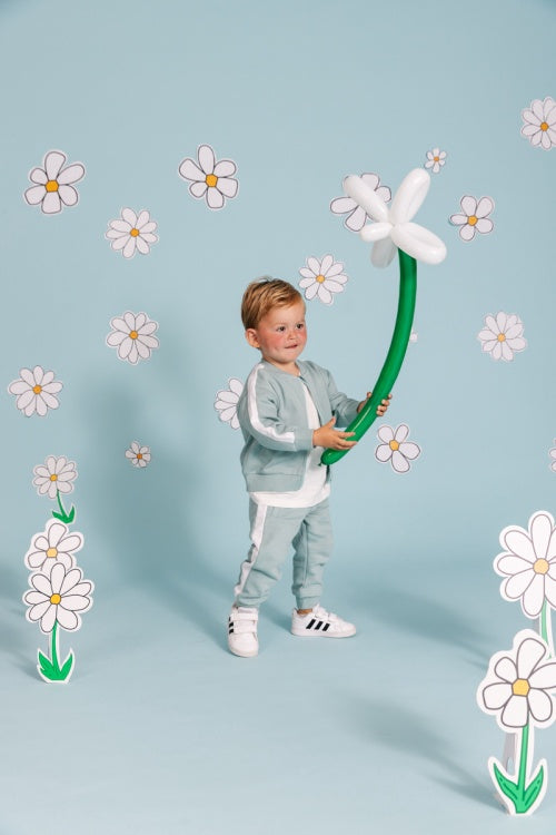 QPI baby jongens joggings broek mint