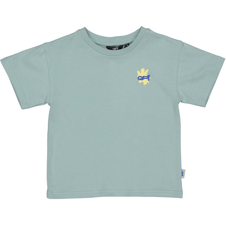 QPI baby jongens tshirt mint bloem