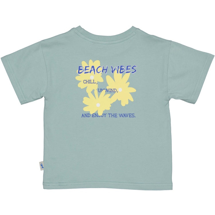 QPI baby jongens tshirt mint bloem