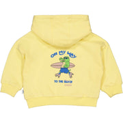 QPI baby jongens sweater geel krokodil