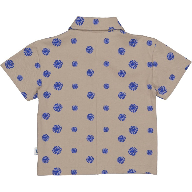 QPI baby jongens blouse beige blauw