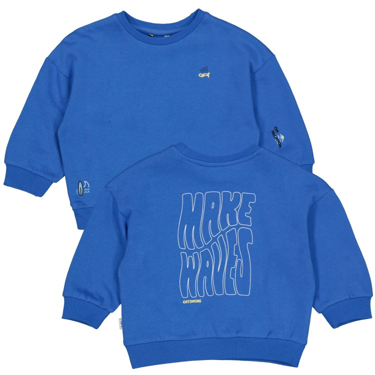 QPI baby jongens sweater licht blauw