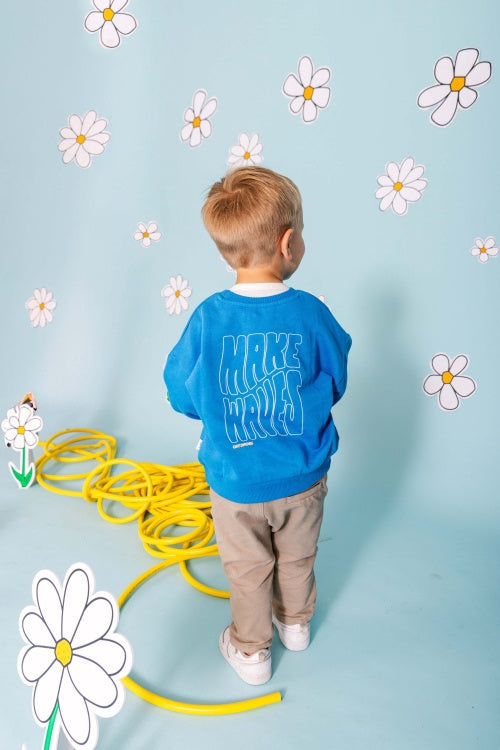 QPI baby jongens sweater licht blauw