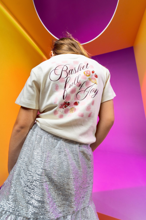 QPI meisjes tshirt wit fruit