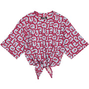 QPI meisjes shirt  donker roze