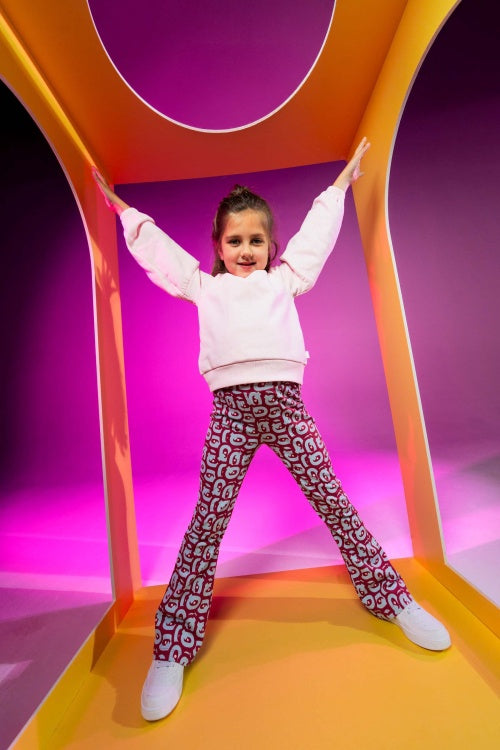 QPI meisjes broek donker roze
