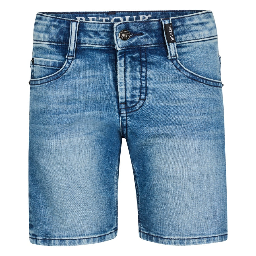 Retour jongens korte spijkerbroek blauw