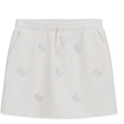 Guess meisjes rok wit glitter logo