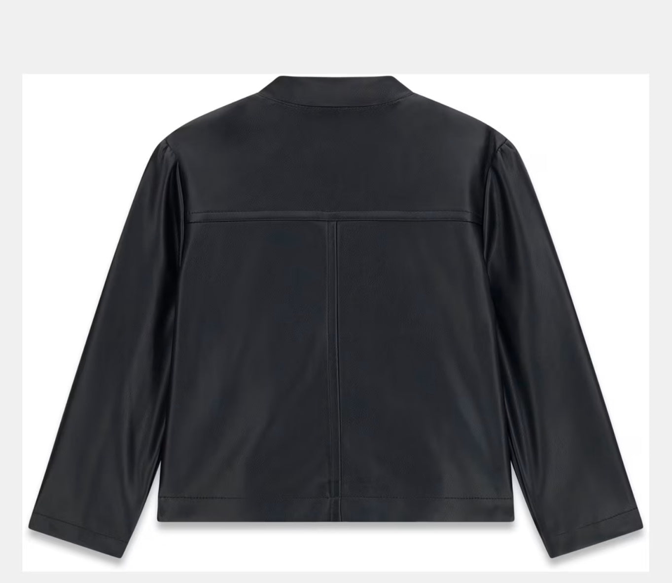 Guess meisjes nep leer jas zwart