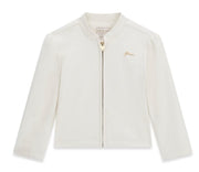 Guess meisjes nep leer jas wit