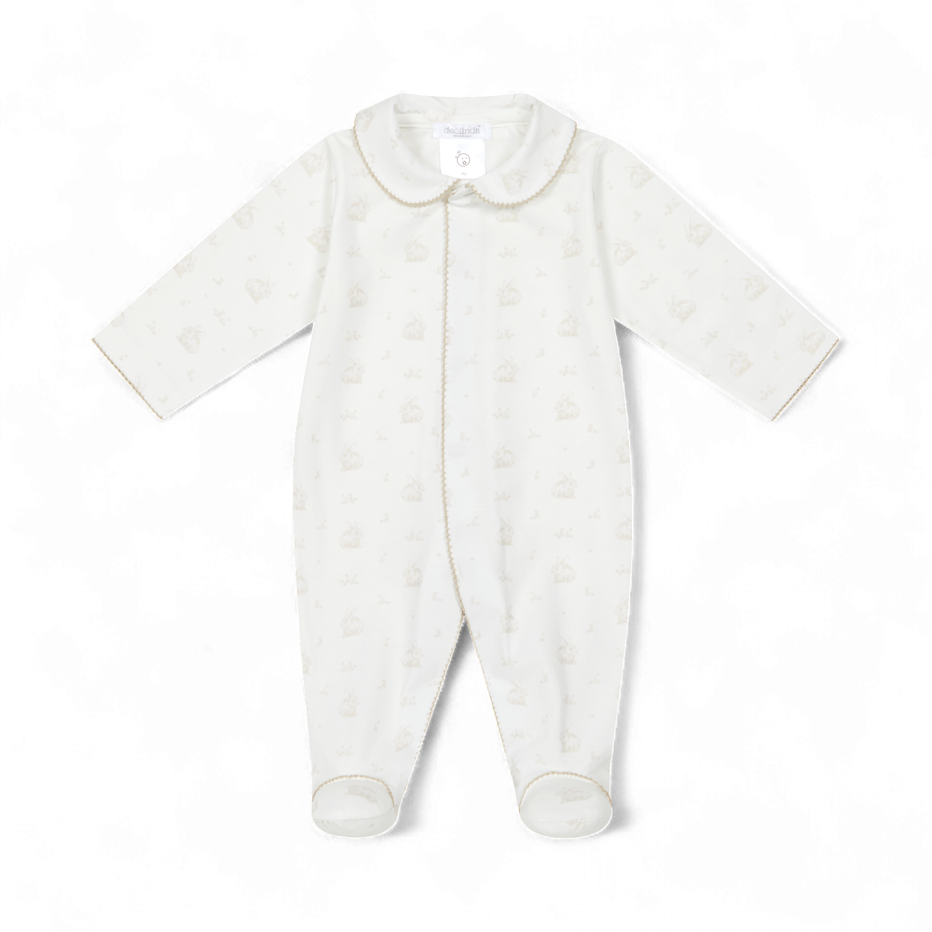 Deolinda baby meisjes boxpakje beige konijn