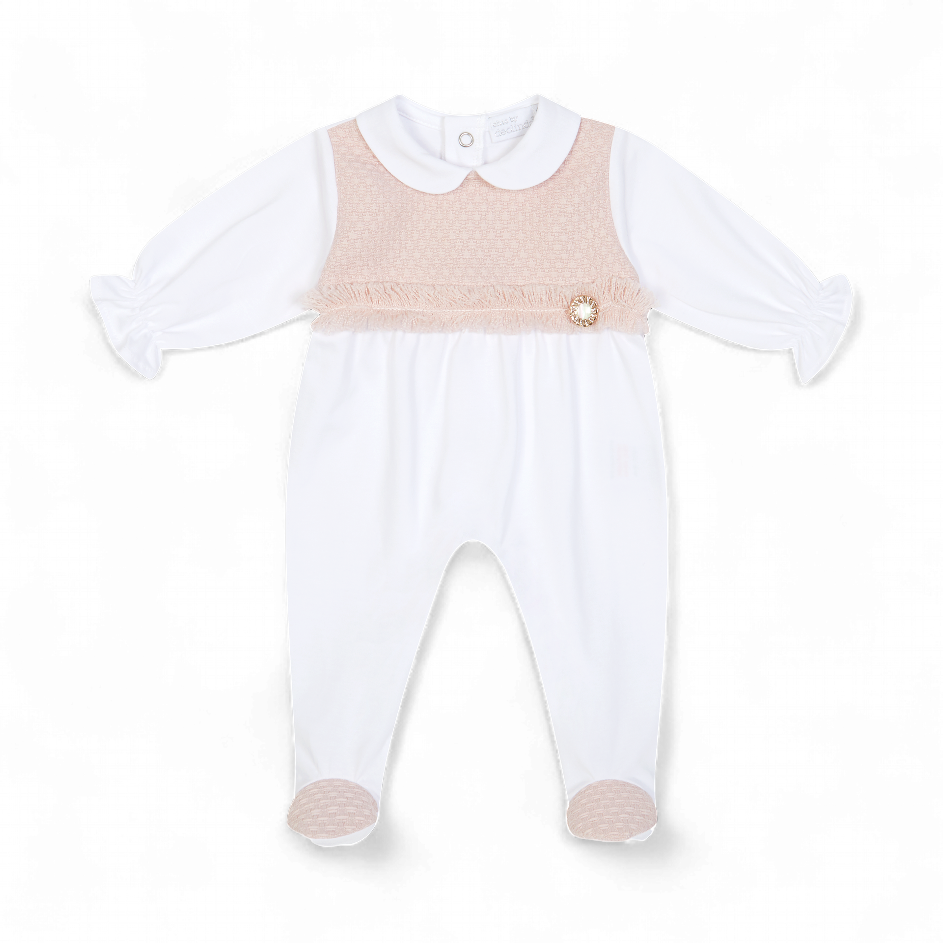 Deolinda baby meisjes boxpakje oud roze met mutsje