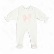 Deolinda baby meisjes boxpakje roze vlinder met mutsje