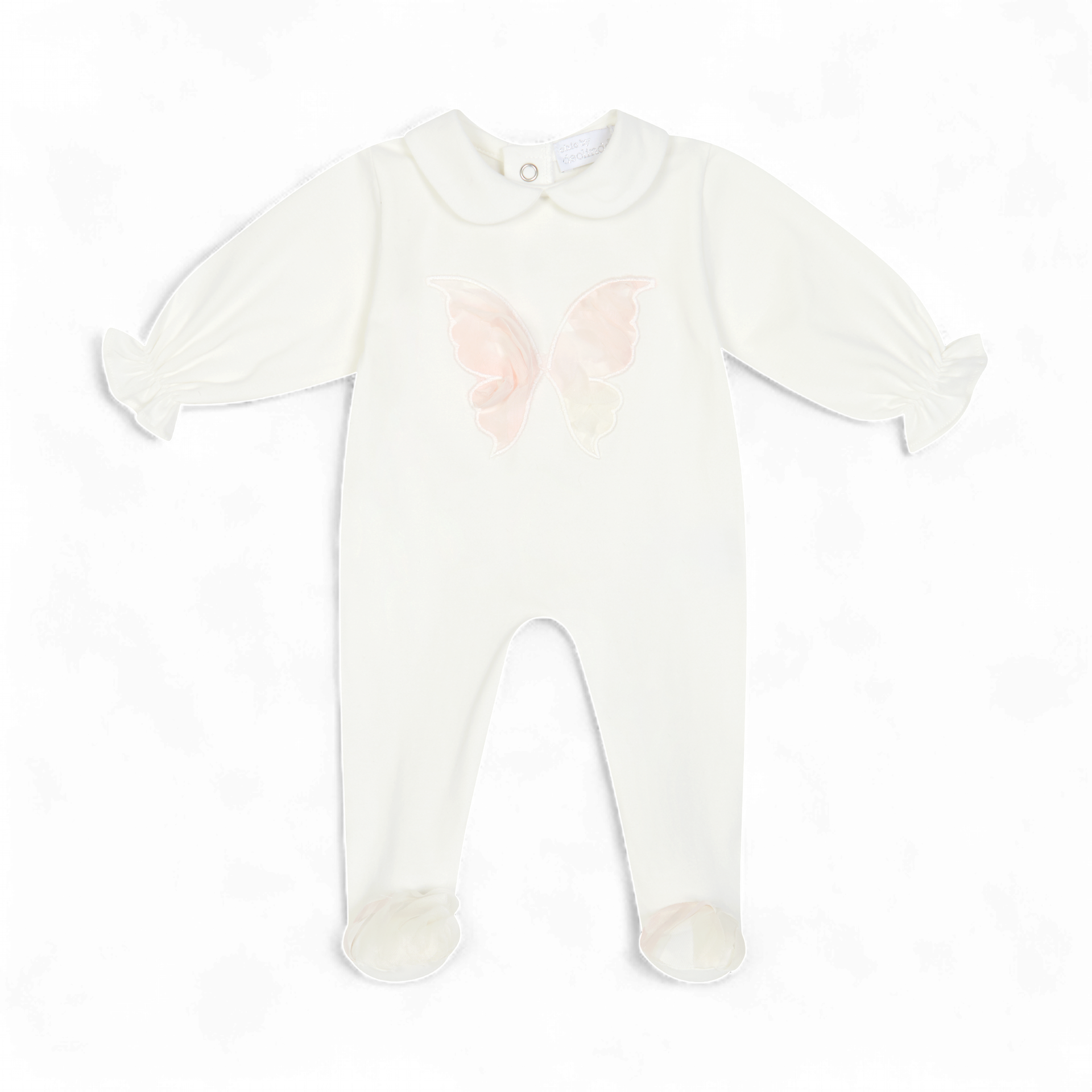 Deolinda baby meisjes boxpakje roze vlinder met mutsje