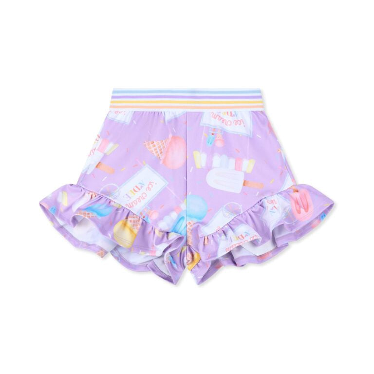 A’Dee Sia ice cream print rok set (Soft Blue)
