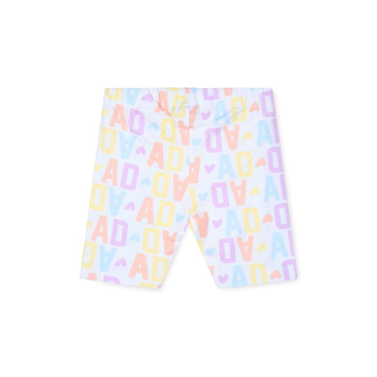 A’Dee Saz loge print fietsbroek set (Lemon Cake)