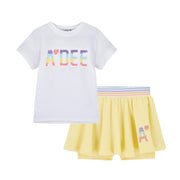 A’Dee Stevie skort set (Bright White)