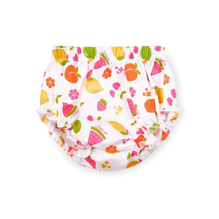 Little A Payton fruit print jurkje (Bright White)