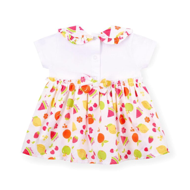 Little A Payton fruit print jurkje (Bright White)