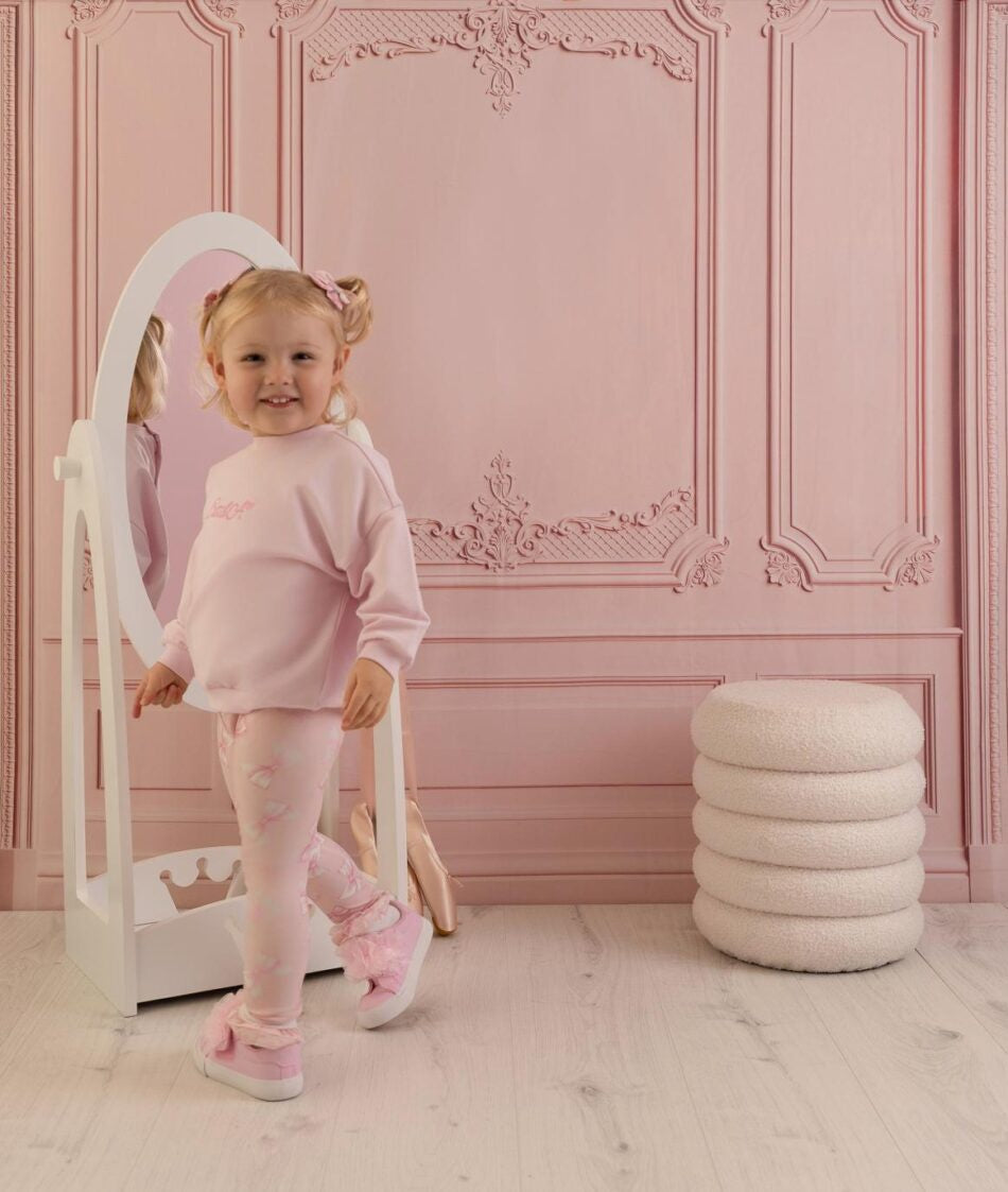 Little A Polly sweater set (Pink Blossom)