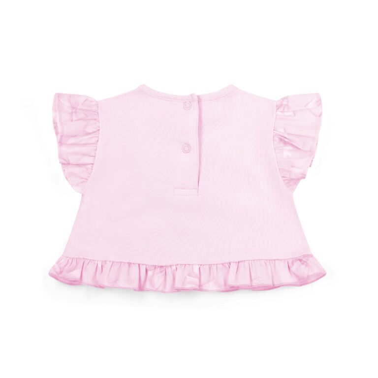 Little A Ocean strik broeksetje (Pink Blossom)