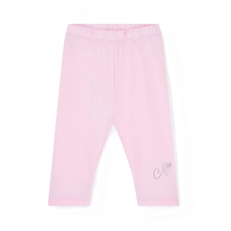 Little A Orellia engels borduurwerk leggingset (Pink Blossom)