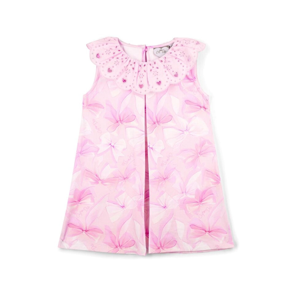 A’Dee Ruth strikprint jurk (pink bloosom)
