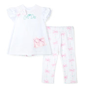 A’Dee Rita handtas opdruk legging set (bright white)