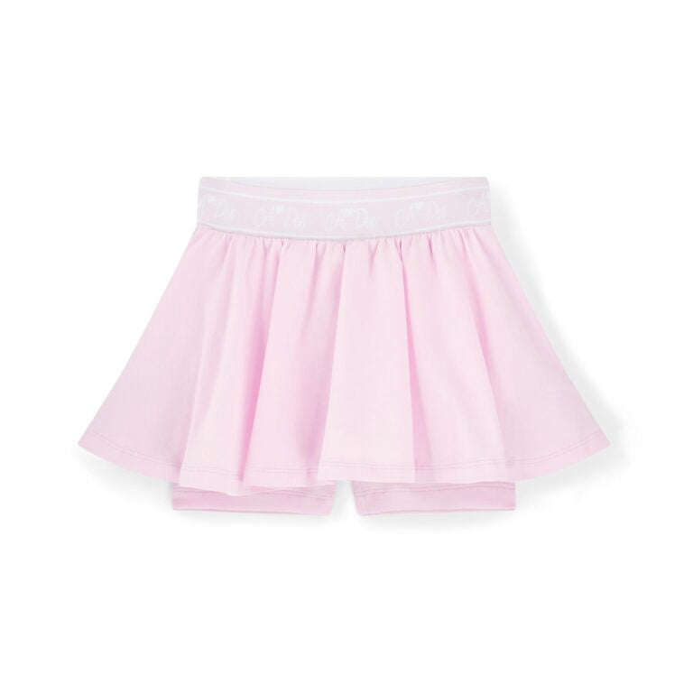 A’Dee Rose skort set met diamanten strik opdruk (bright white)
