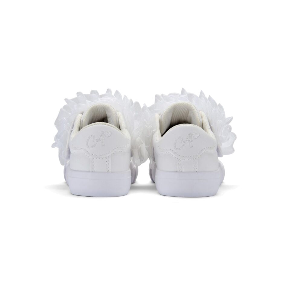 Little A Tully tulle sneakers (Bright White)
