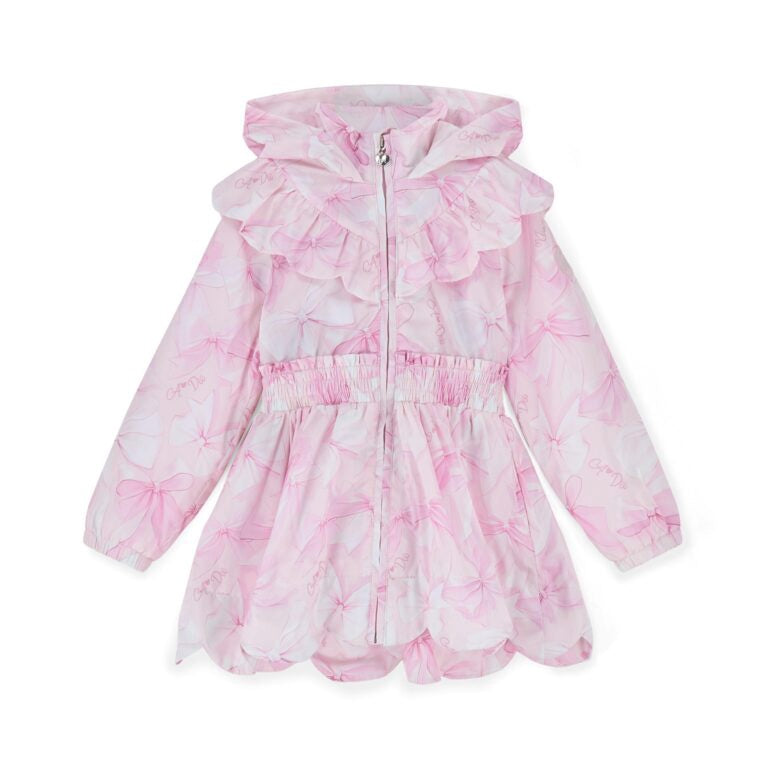A’Dee River strikprint jas (pink blossem)