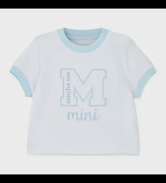Mitch & Son Nico shirt met short licht blauw