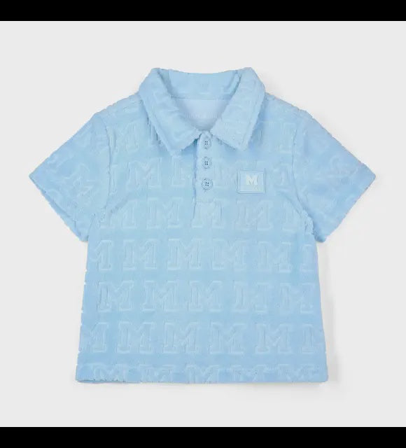 Mitch & Son Orion short set badstof licht blauw