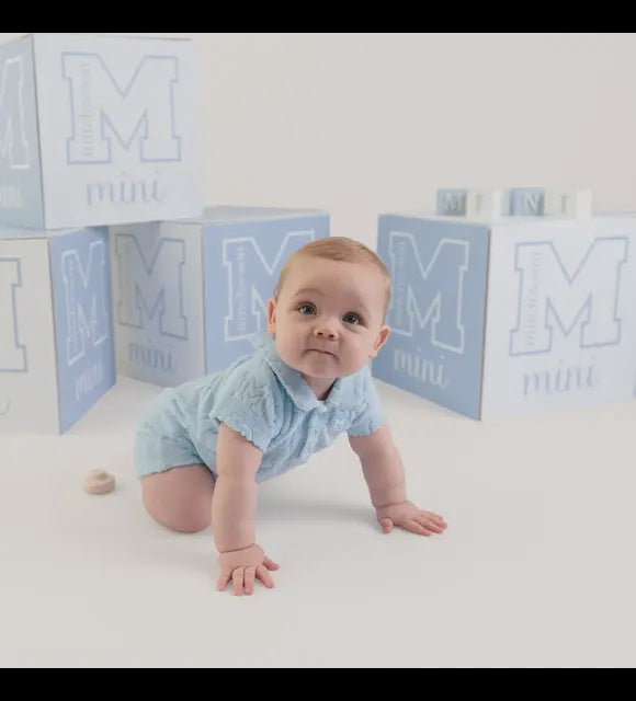 Mitch & Son Nicholas boxpakje licht blauw badstof