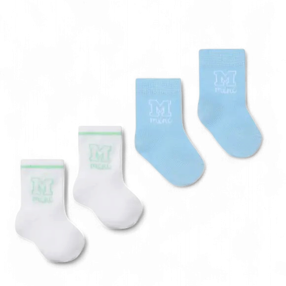 Mitch & Son Nathan sokken blauw/wit 2 paar