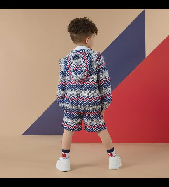 Mitch & Son Paddy jongens jas blue/navy