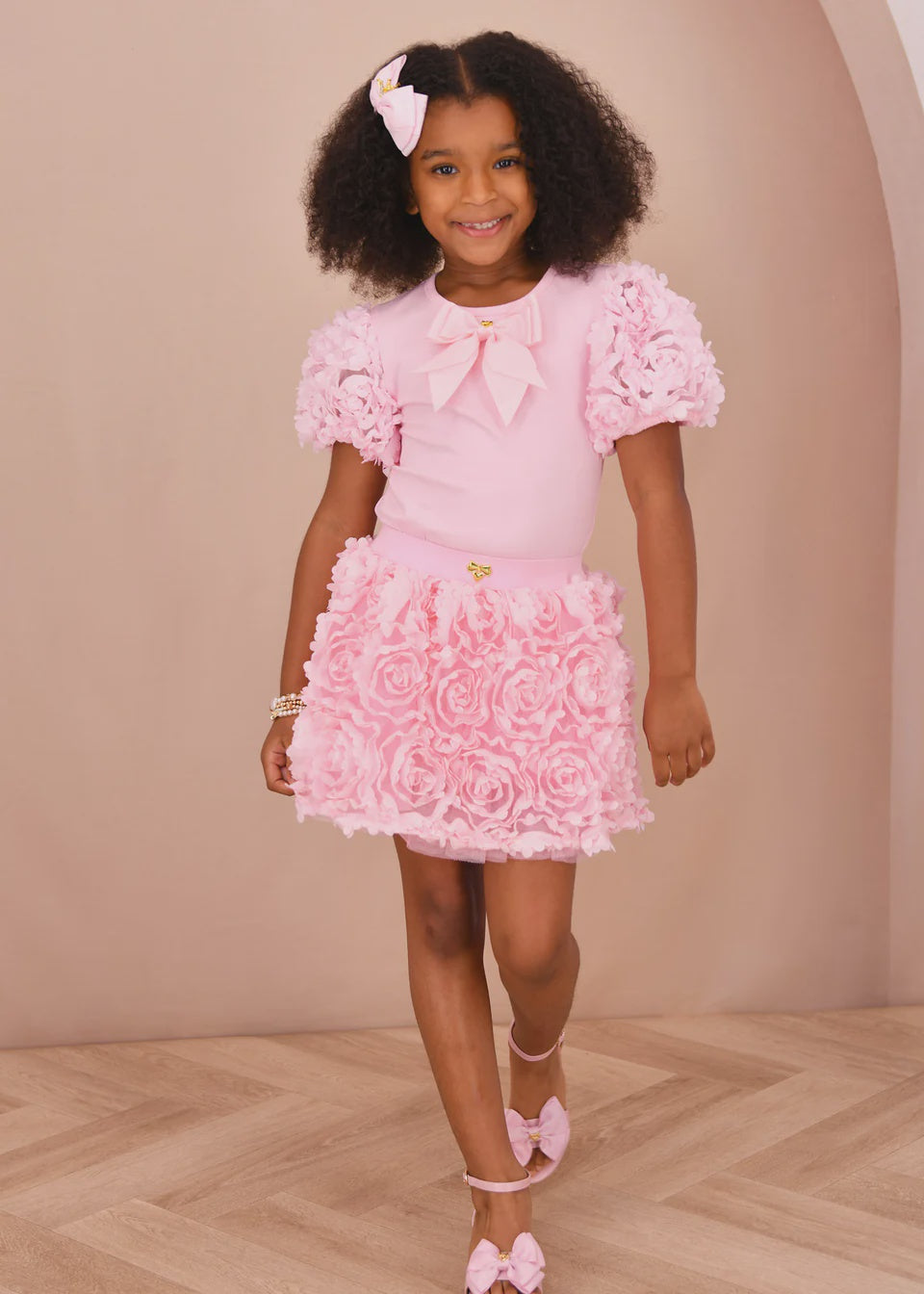Angel's Face Blossom 3D Roses Skirt Fairy Pink